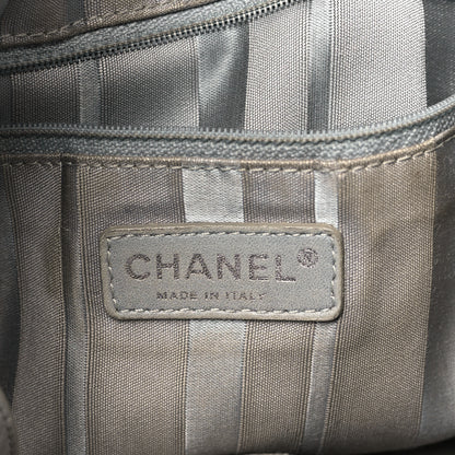 Chanel Denim Small CC Discus Tote Blue 6 of 10