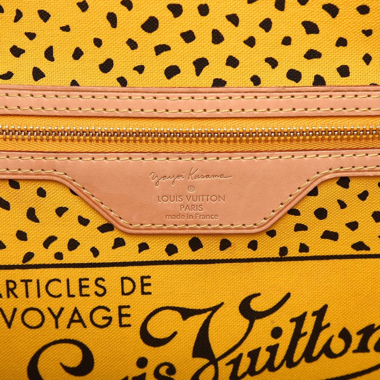 Monogram Kusama Waves Neverfull MM Yellow