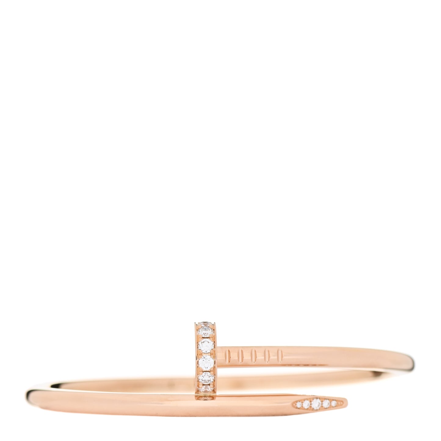 18K Pink Gold Diamond Juste Un Clou Bracelet 16