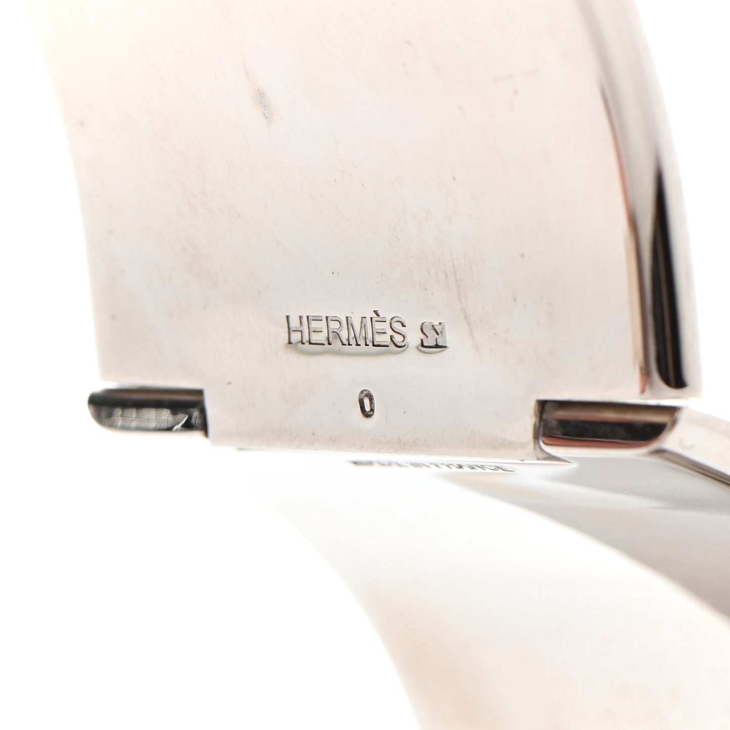 Enamel Extra Wide Clic Clac H Bracelet PM Parme White
