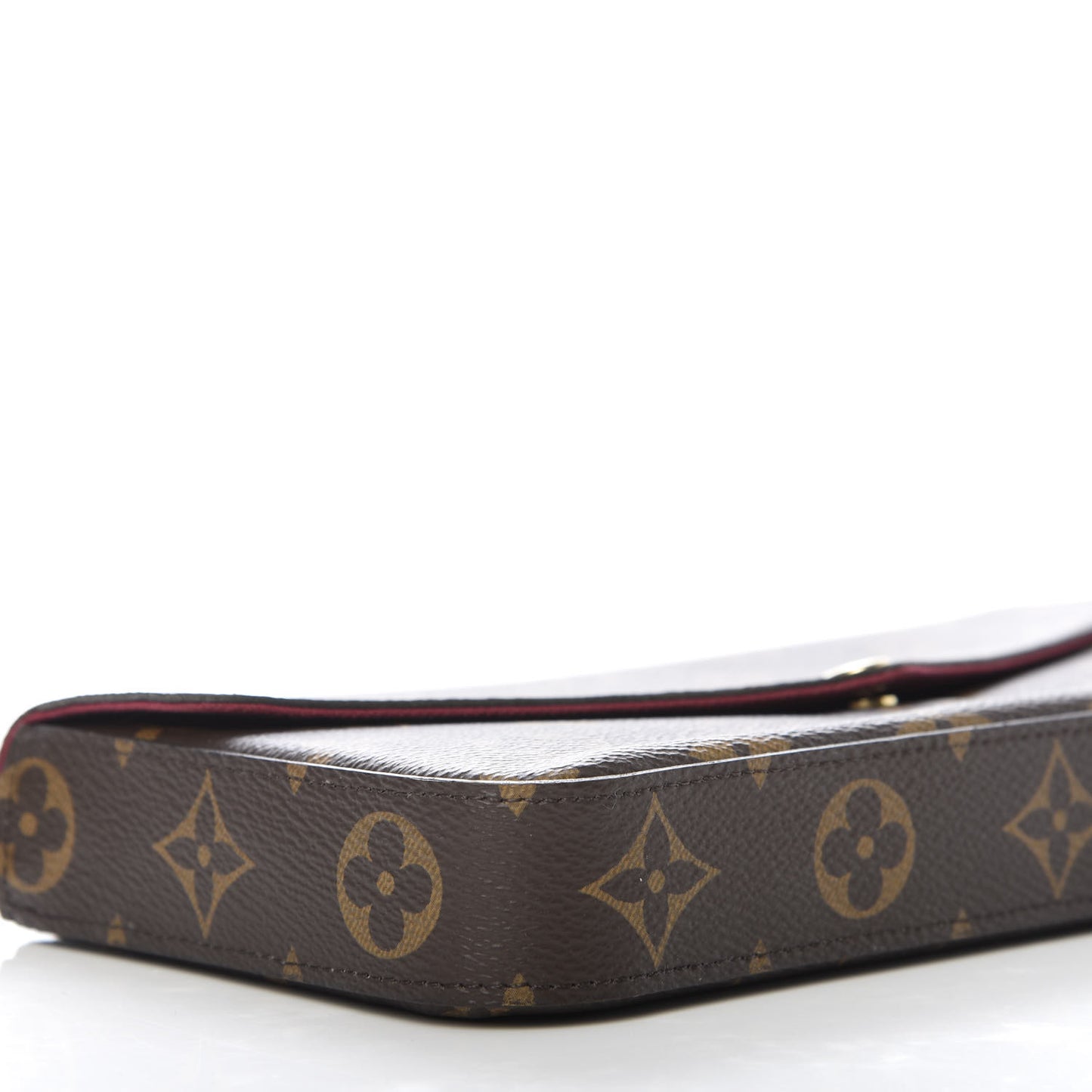 Monogram Pochette Felicie Chain Wallet Fuchsia
