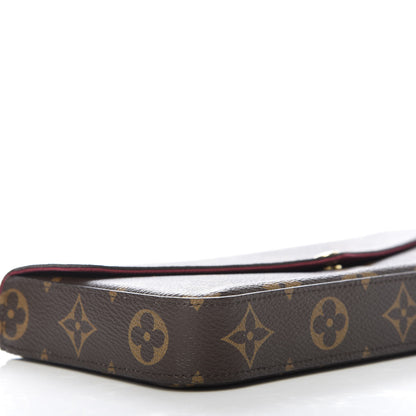 Louis Vuitton Monogram Pochette Felicie Chain Wallet Fuchsia 5 of 11