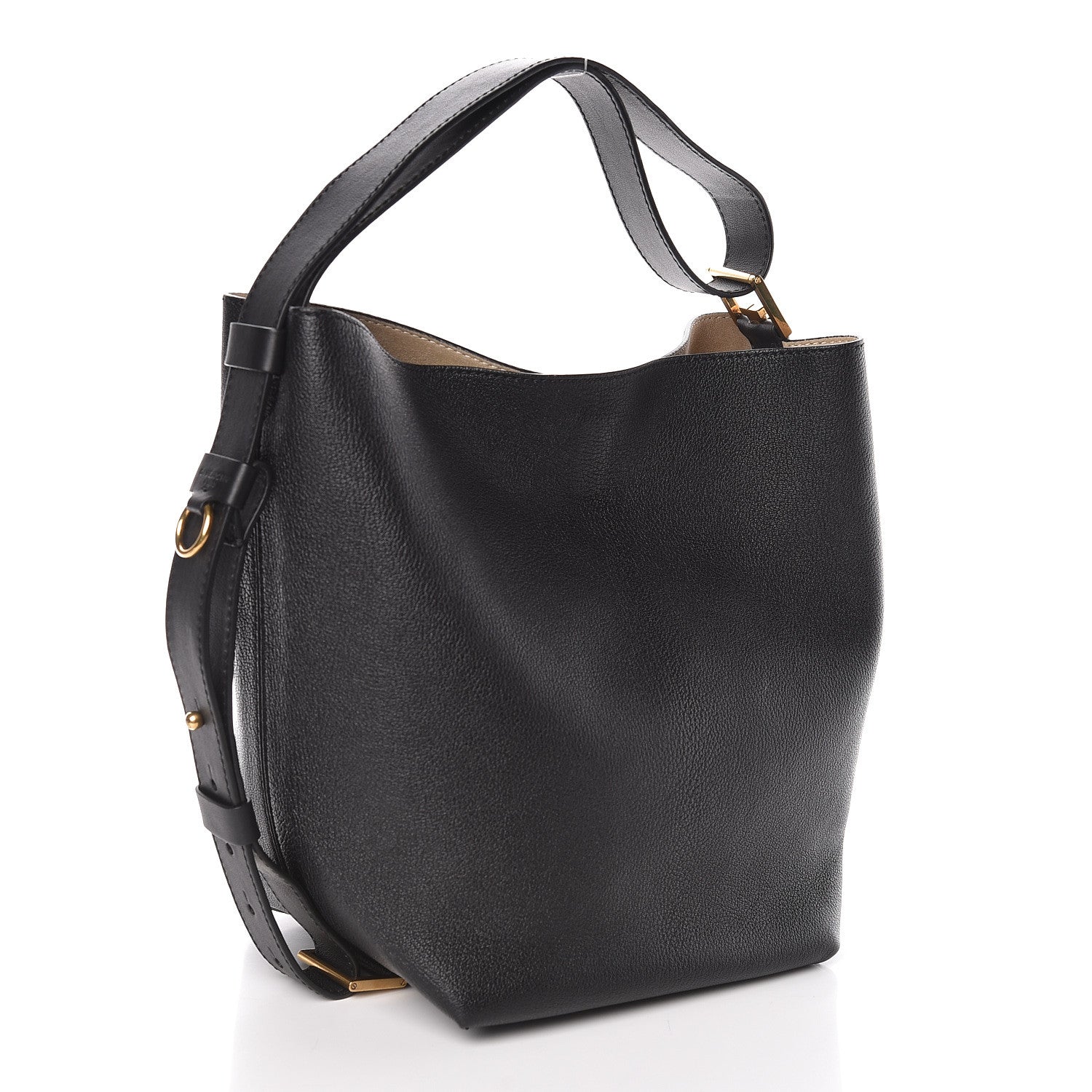 Givenchy Grained Calfskin GV Bucket Bag Black 3 of 9