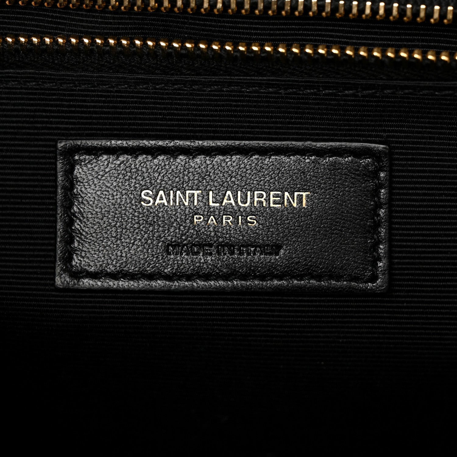 Saint Laurent Grain De Poudre Matelasse Chevron Large Monogram Satchel Black 6 of 11