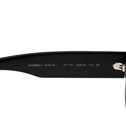 Chanel Resin Polarized Sunglasses 5423-B Black 5 of 8