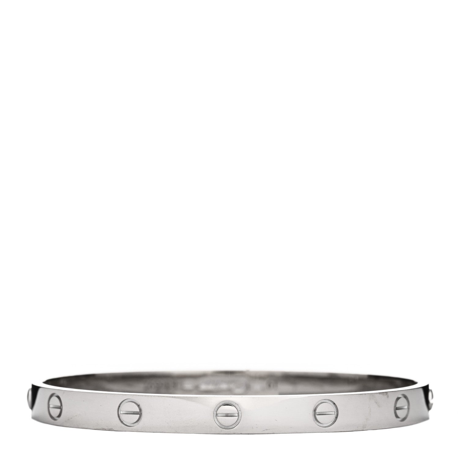 Cartier 18K White Gold LOVE Bracelet 19 2 of 4