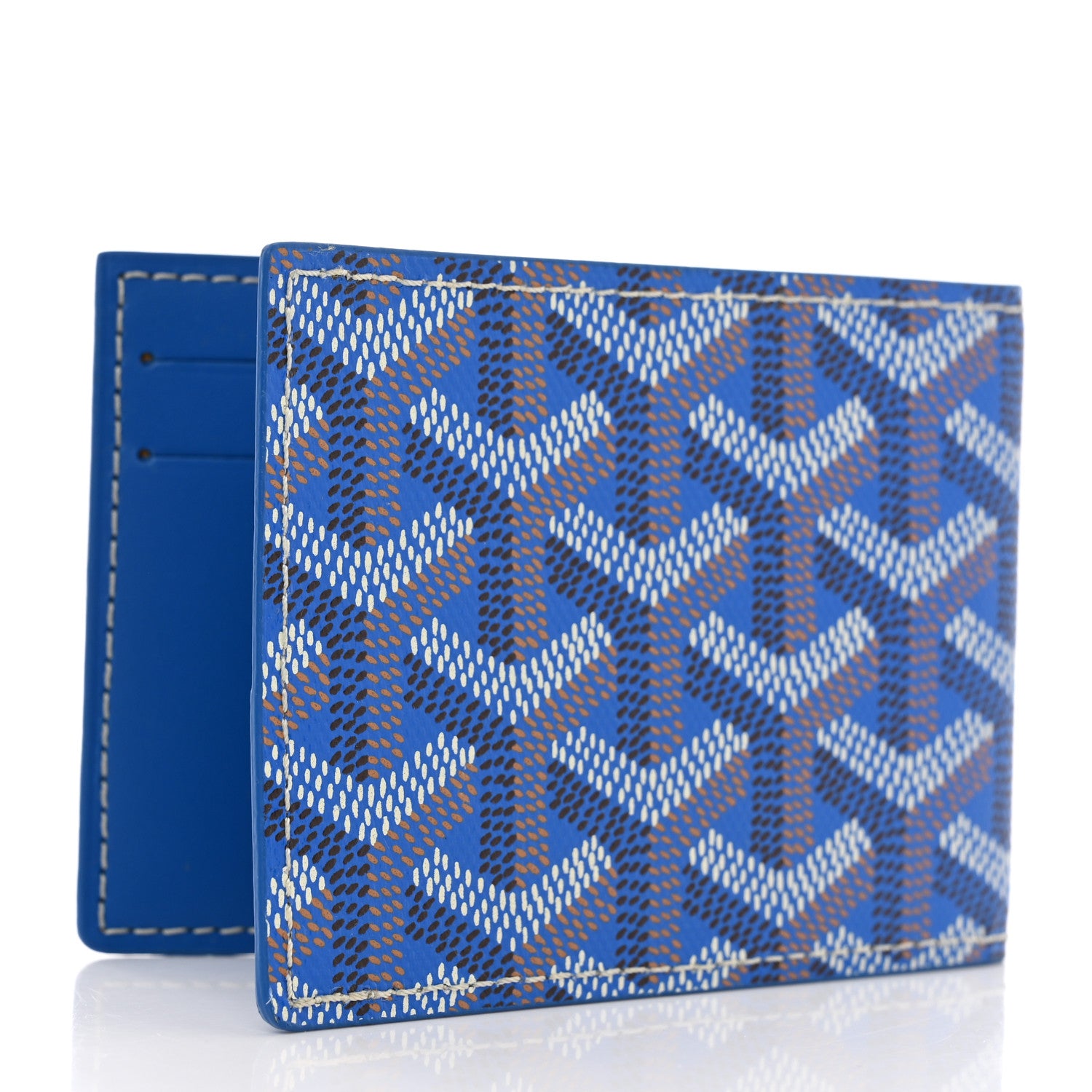 Goyard Goyardine Bi-Fold Victoire PM Wallet Sky Blue 3 of 8