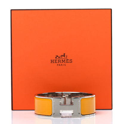 Hermes Enamel Wide Clic Clac H Bracelet PM Jaune Soleil 5 of 5