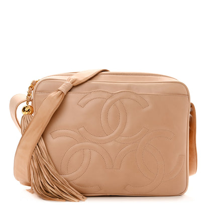 Chanel Lambskin CC Tassel Camera Case Beige 1 of 11