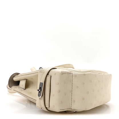 Hermes Ostrich Kelly Jump Backpack Beton 4 of 11