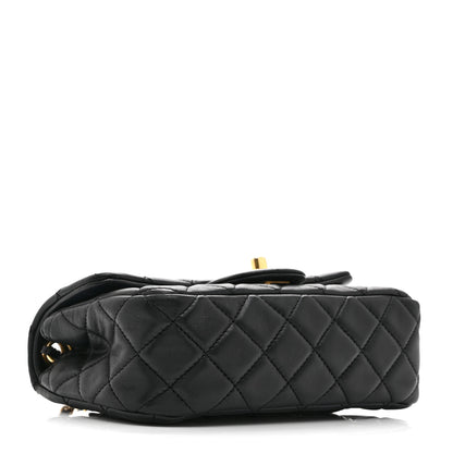 Chanel Lambskin Quilted Mini Rectangular Pearl Crush Flap Black 4 of 10