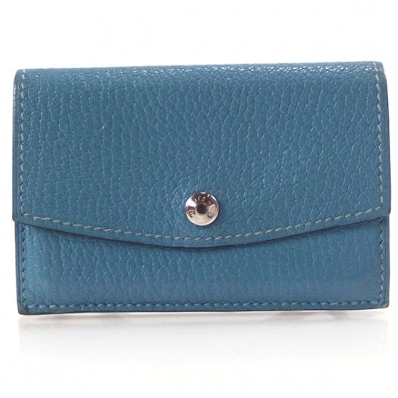 Hermes Epsom Card Holder Coin Purse Bleu 1 of 8