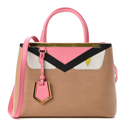 Fendi Vitello Elite Monster Petite 2Jours Tote Cuoio Lollypop Multicolor 1 of 10