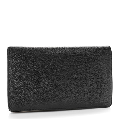 Chanel Caviar Timeless CC Yen Wallet Black 3 of 10