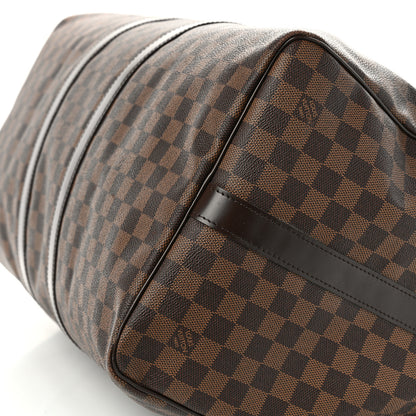 Louis Vuitton Damier Ebene Keepall Bandouliere 55 9 of 15