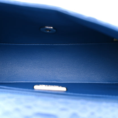 Chanel Snakeskin Mini Rectangular Flap Blue 5 of 11