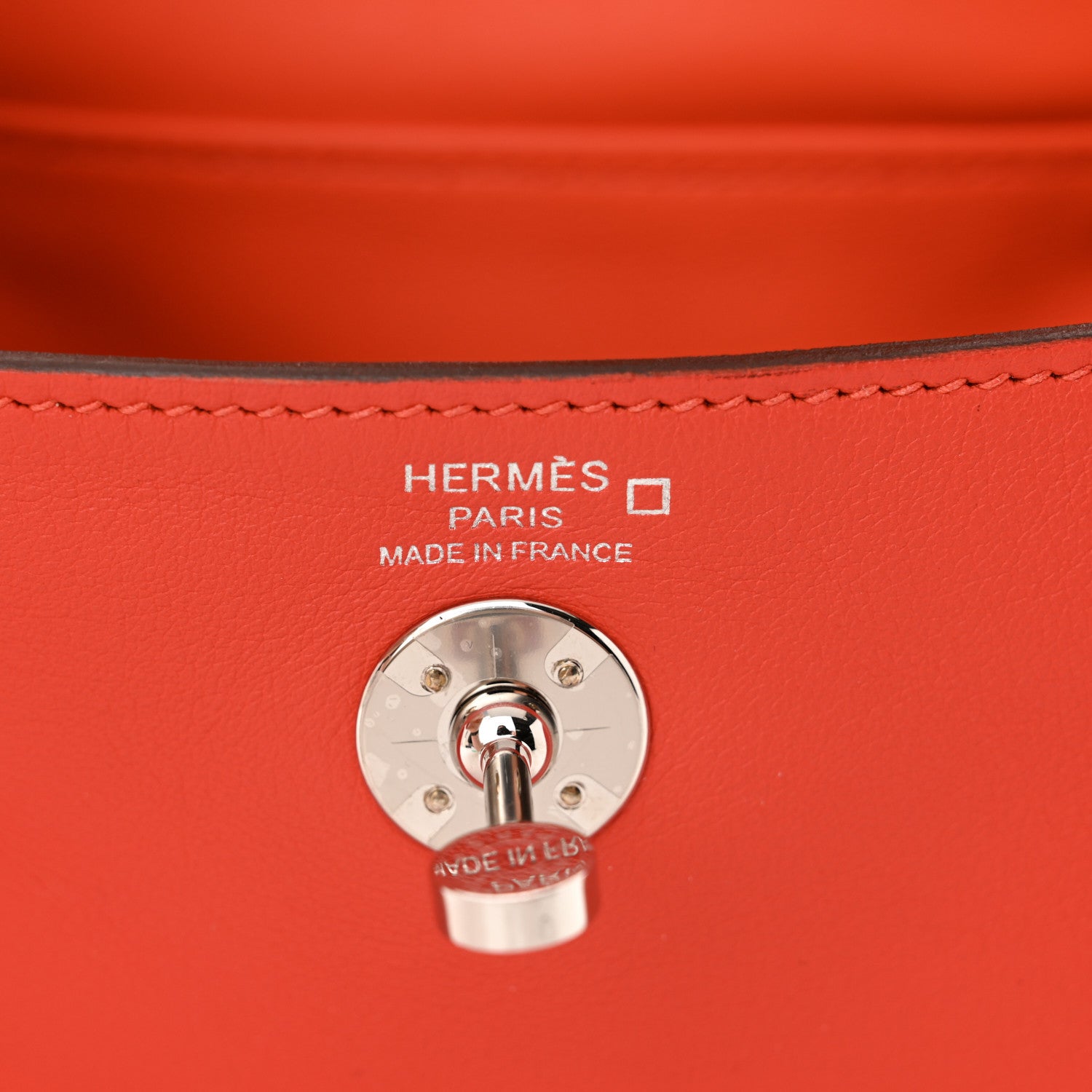 Hermes Matte Alligator Swift Verso Mini Touch Lindy 20 Capucine Orange Poppy 6 of 12