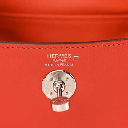 Hermes Matte Alligator Swift Verso Mini Touch Lindy 20 Capucine Orange Poppy 6 of 12
