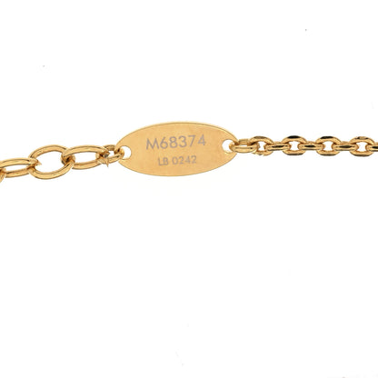 Louis Vuitton Metal Blooming Strass Necklace Gold 7 of 7