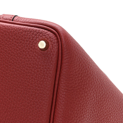 Hermes Taurillon Clemence Picotin Lock 18 PM Rouge H 10 of 13