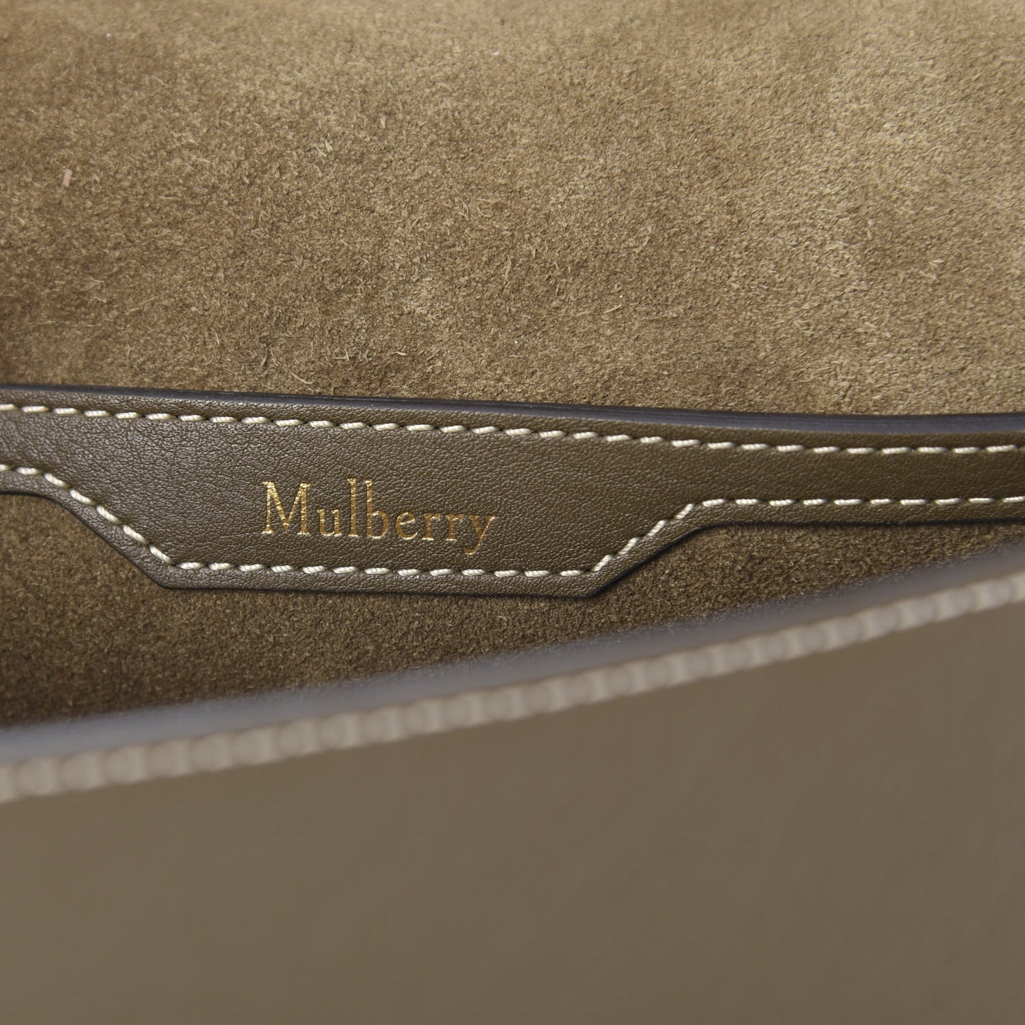 Silky Calfskin Amberley Satchel Dark Palm
