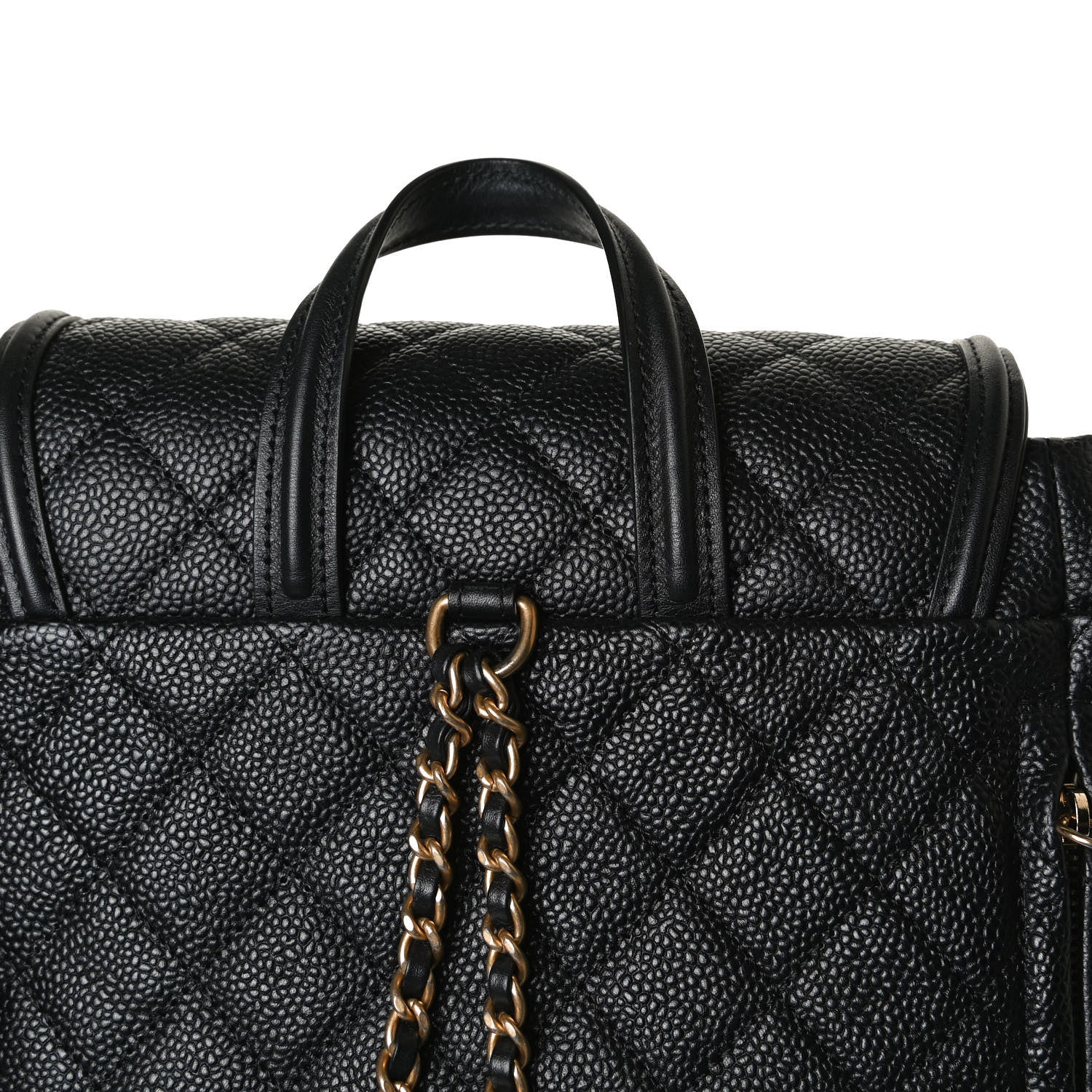 Chanel Caviar Quilted Filigree Backpack Black 9 of 15