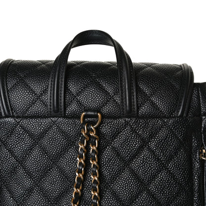 Chanel Caviar Quilted Filigree Backpack Black 9 of 15