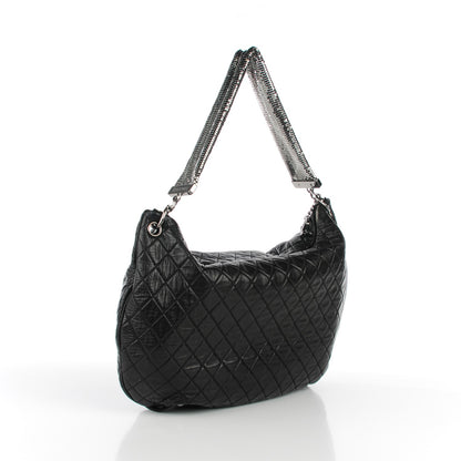 Chanel Lambskin Large Chain Mail Hobo Black 3 of 7