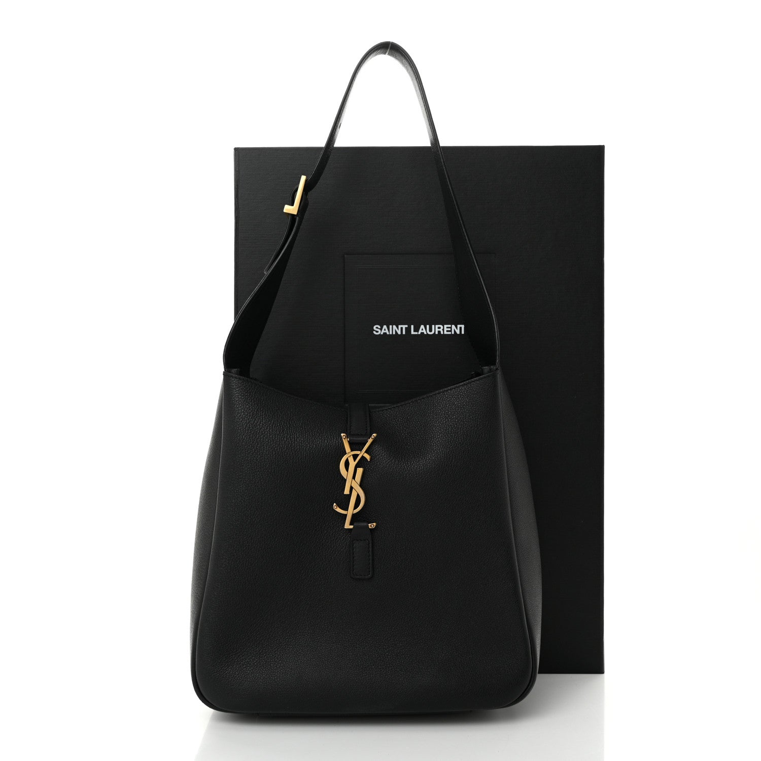 Saint Laurent Smooth Calfskin Small Le 5 A 7 Soft Hobo Black 11 of 11