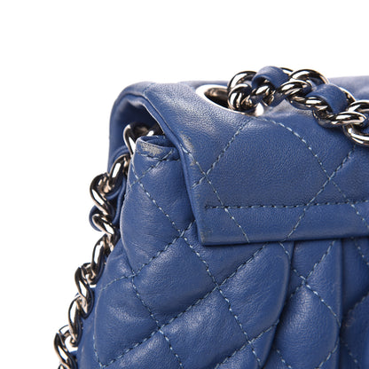 Chanel Washed Lambskin Quilted Mini Chain Around Flap Blue 12 of 12