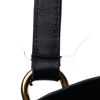 Prada Saffiano Perforated Tote Black 6 of 7