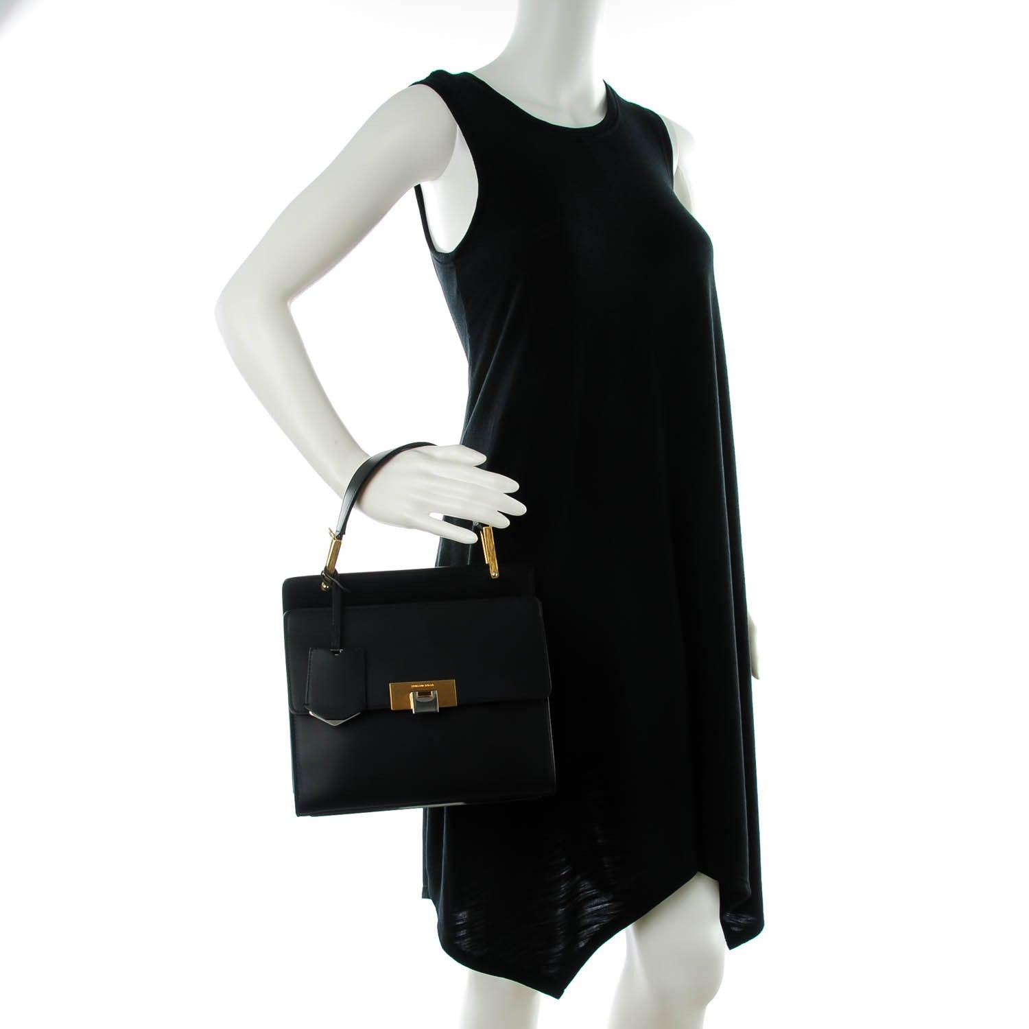 Balenciaga Calfskin Le Dix Zip Cartable S Bag Black 2 of 7