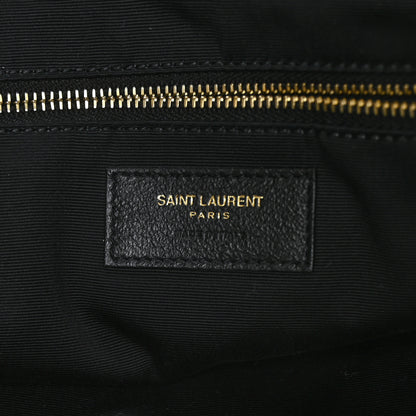 Saint Laurent Lambskin Quilted Maxi Icare Shopping Tote Black 6 of 8