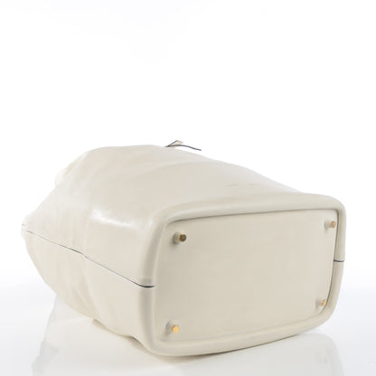 Celine Smooth Calfskin Seau Drawstring Tote White 8 of 13