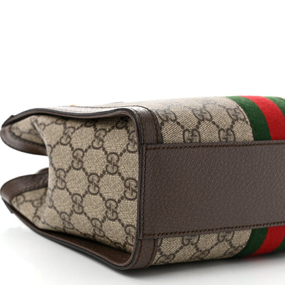 Gucci GG Supreme Monogram Small Ophidia Tote Bag Brown 9 of 12