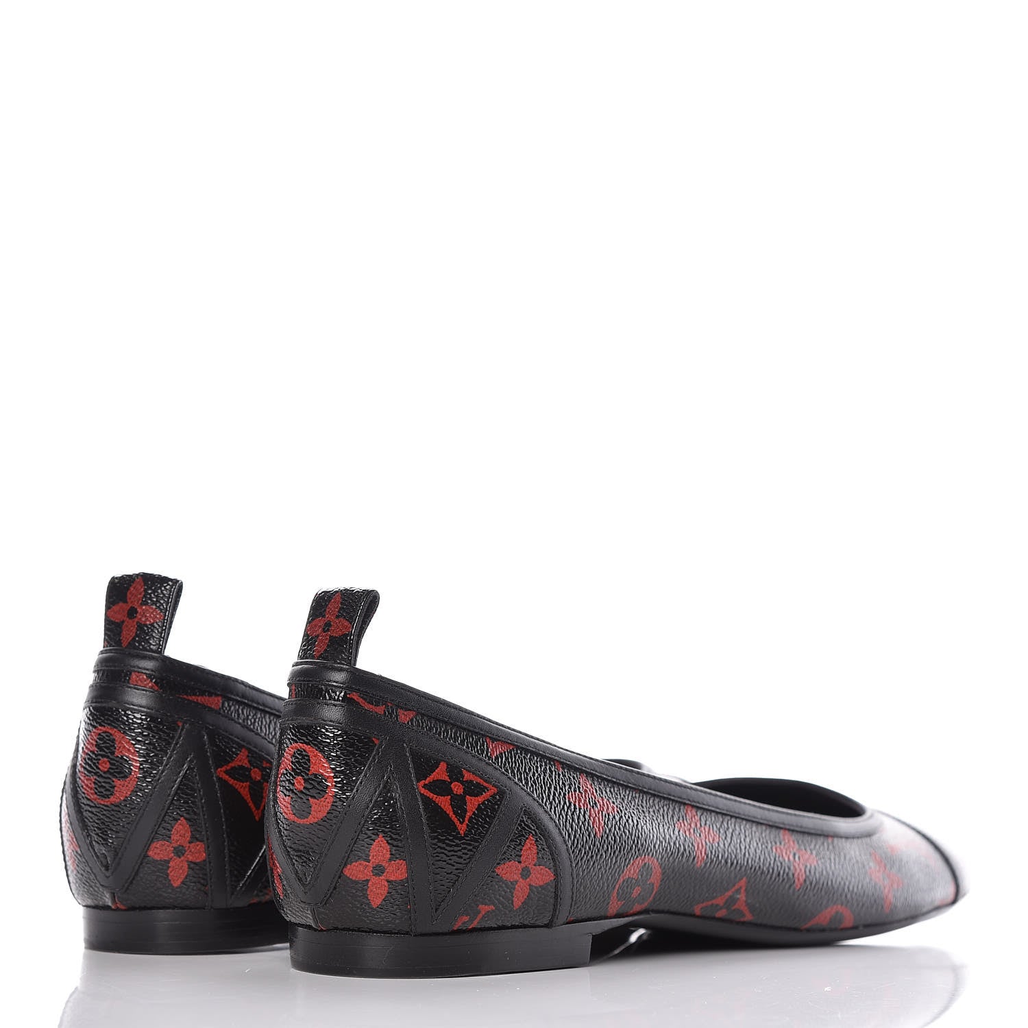 Louis Vuitton Monogram Infrarouge New Revival Ballerina Flats 42 Black 4 of 9