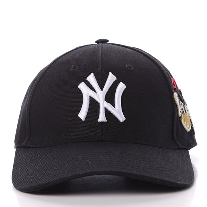 Gucci X MLB Cotton NY Yankees Baseball Hat 57-61 Black 2 of 7