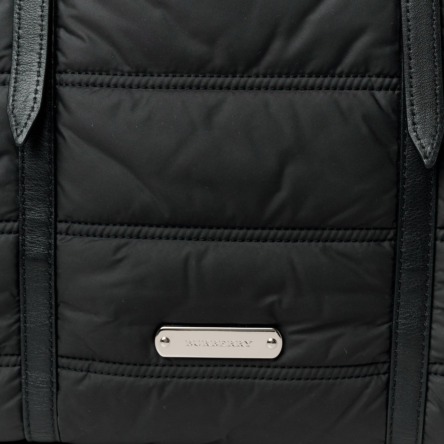 Burberry Nylon House Check Quilted Abbey Diaper Bag Black 8 of 10