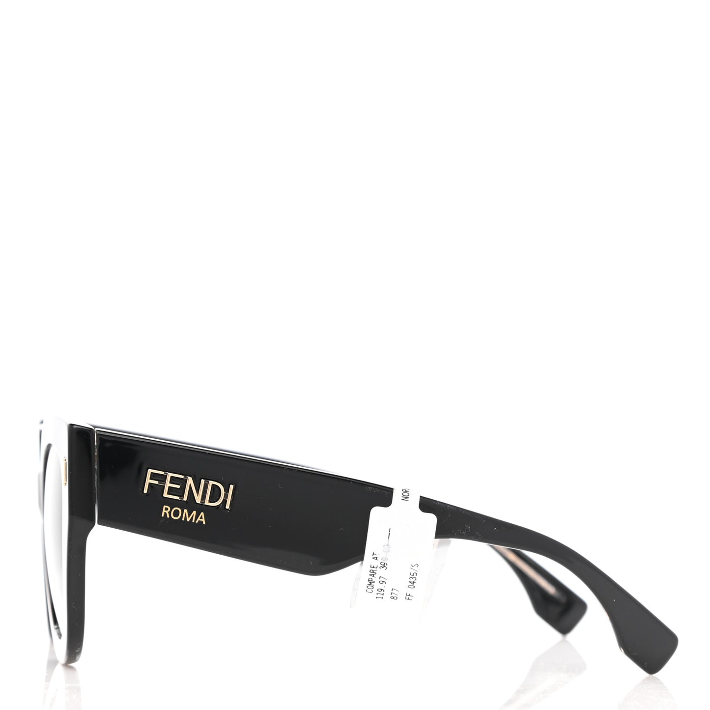 Acetate Cat Eye Sunglasses FF0435 Black