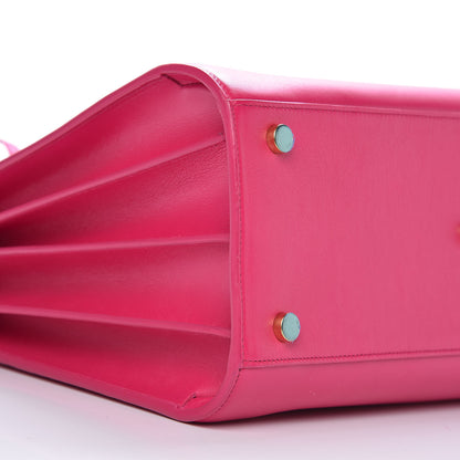 Saint Laurent Calfskin Small Sac De Jour Bubblegum 8 of 9
