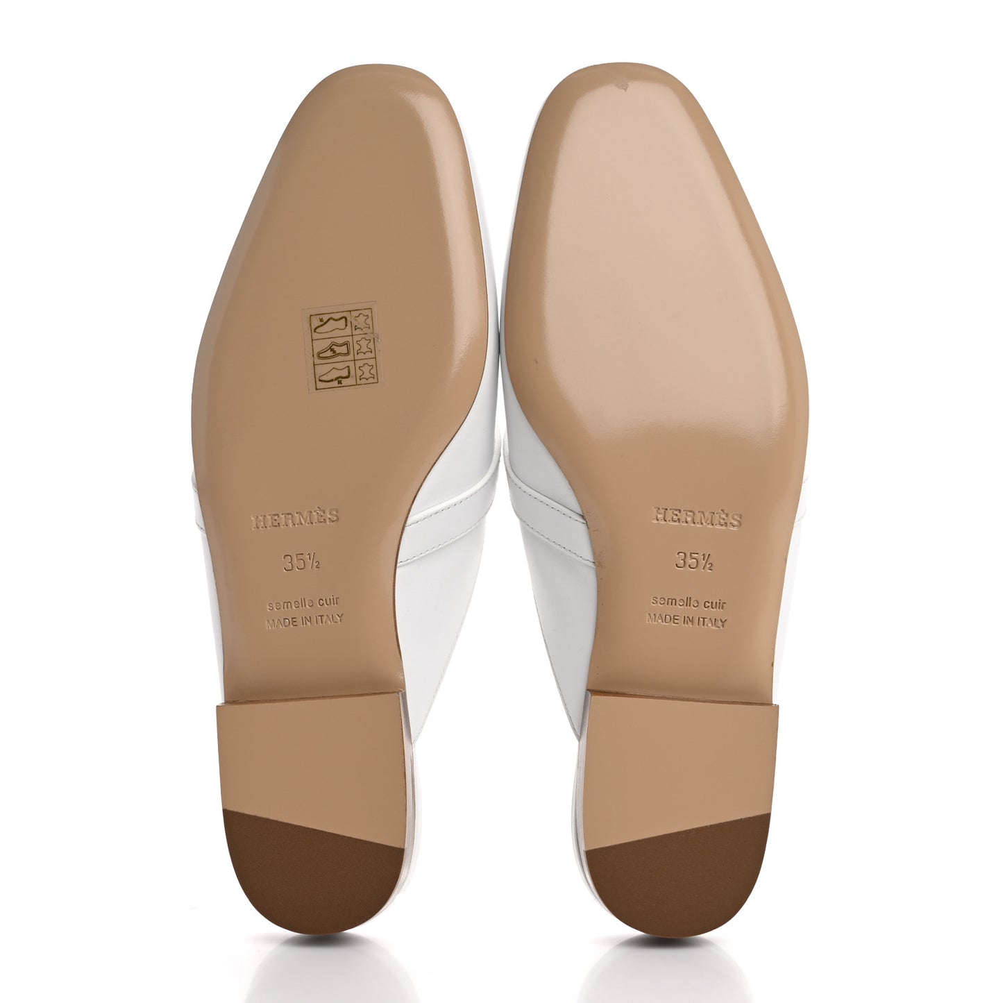 Calfskin Oz Mules 35.5 White