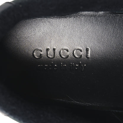 Gucci Calfskin Nylon GG Monogram Calfskin Web Mens Screener Sneakers 8 Black 9 of 10