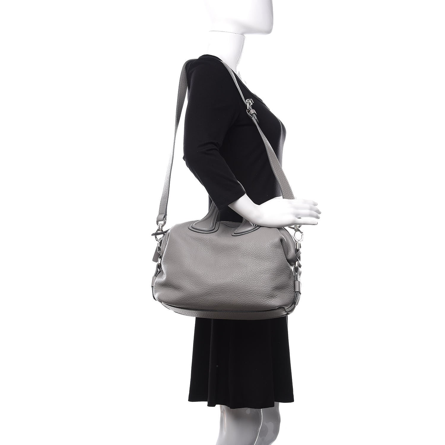 Givenchy Sugar Goatskin Small Nightingale Pearl Grey 2 of 10