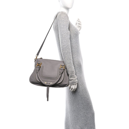Chloe Calfskin Medium Marcie Satchel Cashmere Grey 2 of 12