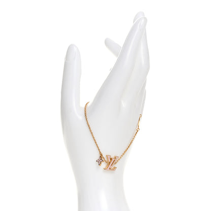 Louis Vuitton Metal Enamel LV Iconic Bracelet Gold Light Pink 2 of 6