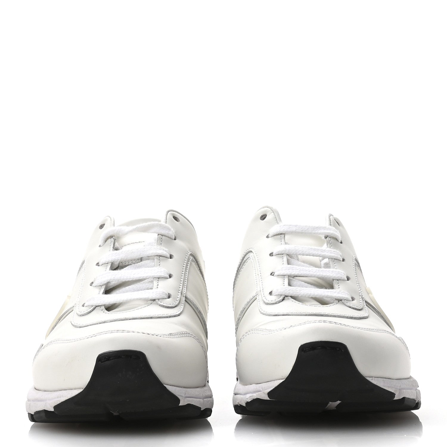 Gucci Calfskin Womens Interlocking G Sneakers 35 White 3 of 9