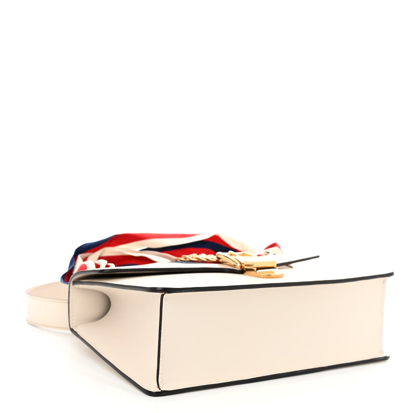 Calfskin Small Sylvie Shoulder Bag Off White