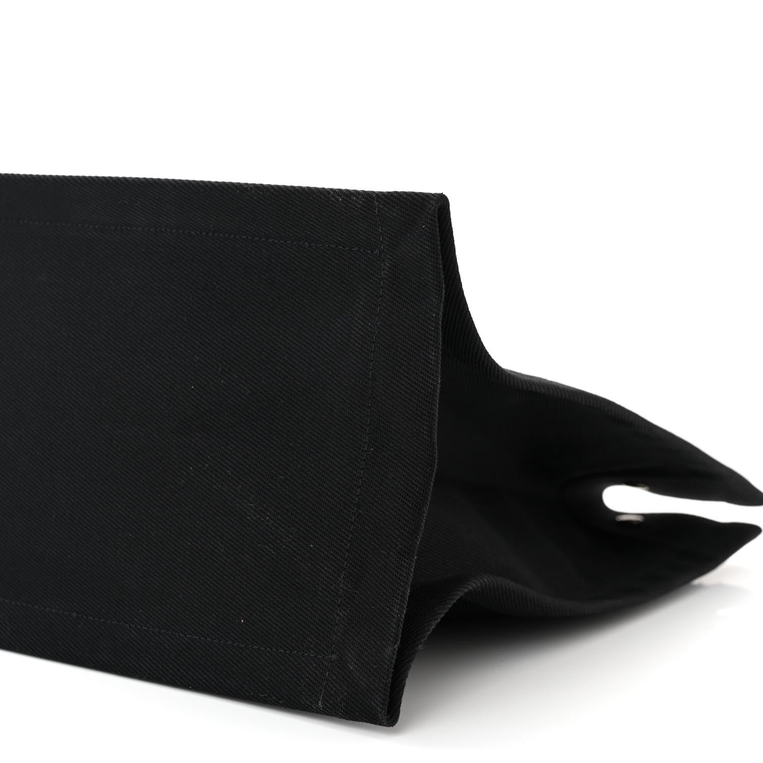 Saint Laurent Linen Calfskin Rive Gauche Tote Black 10 of 10
