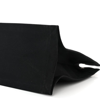 Saint Laurent Linen Calfskin Rive Gauche Tote Black 10 of 10
