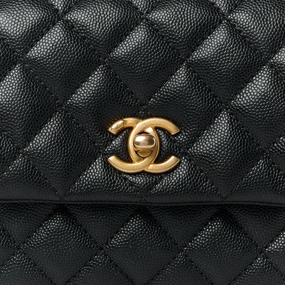 Chanel Caviar Quilted Mini Coco Handle Flap Black 9 of 12
